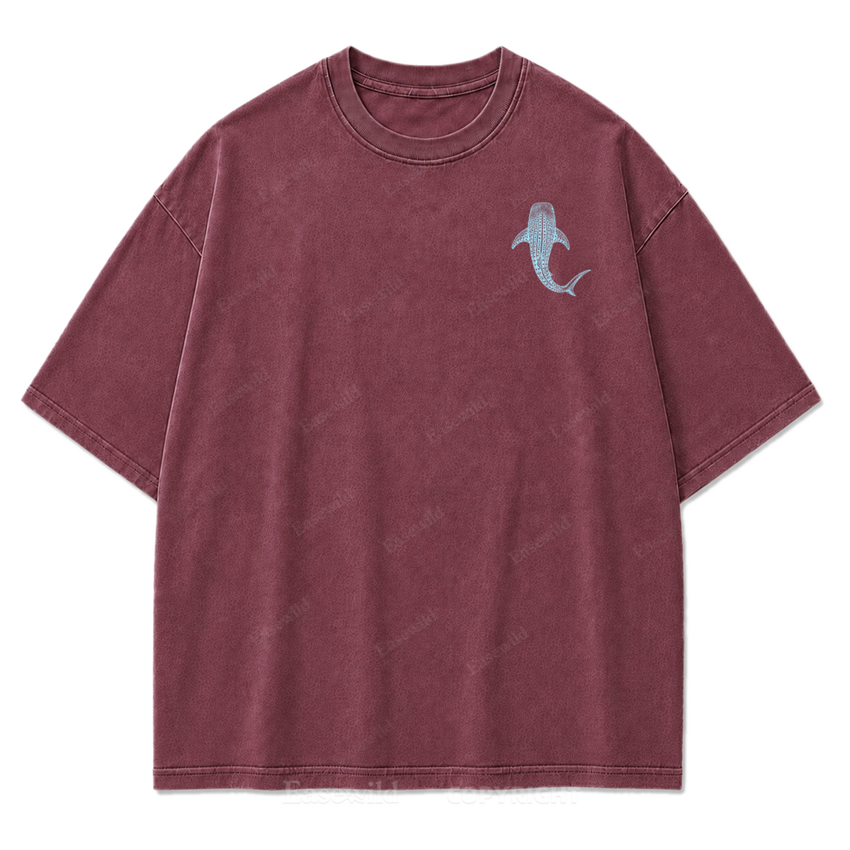 Pacific Whale Shark Washed Print Tee