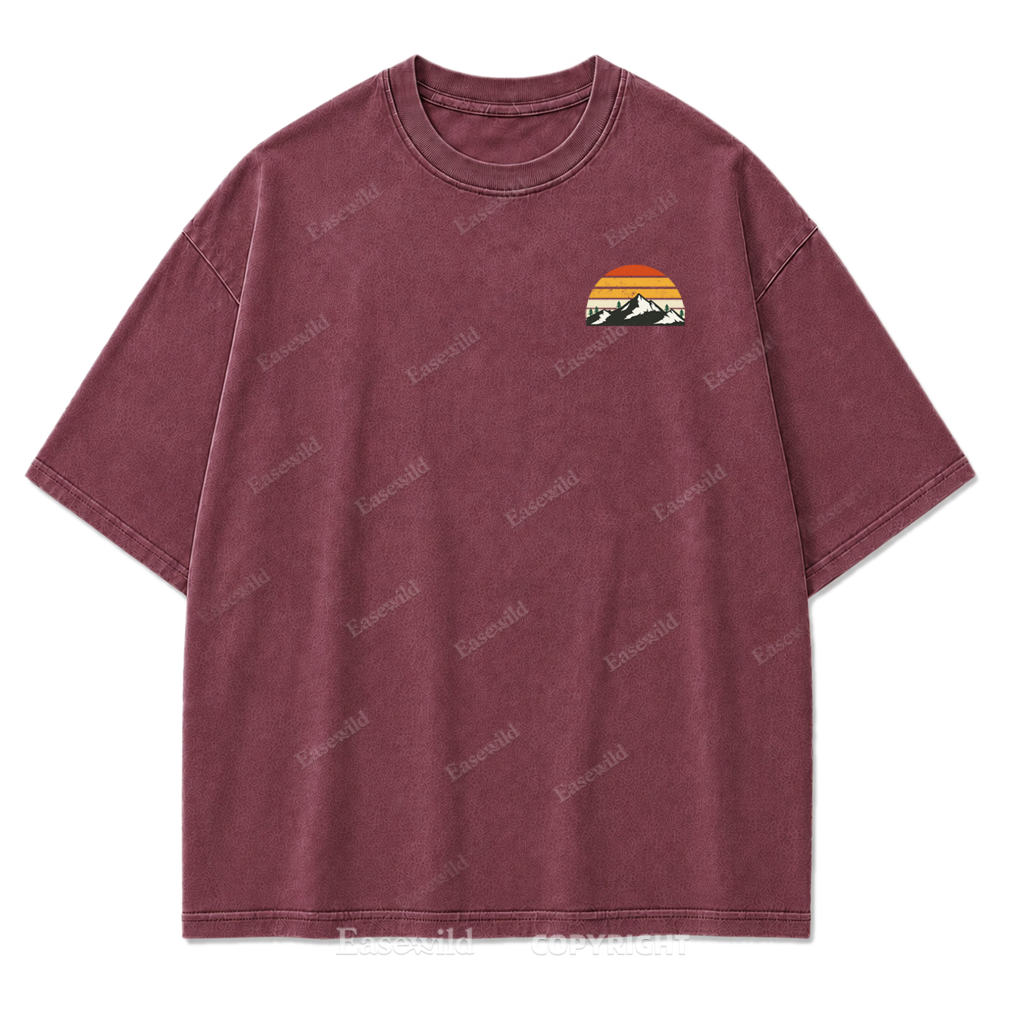 Trail Mood – Take A Hike Washed Print Tee