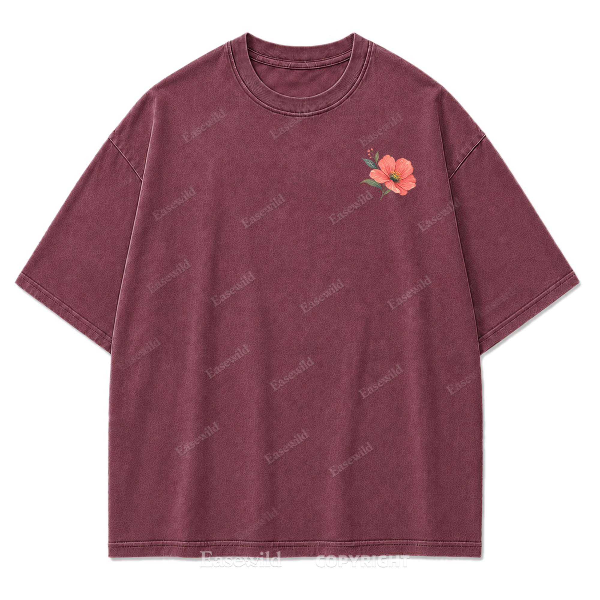 Soft Bloom Floral Washed Print Tee
