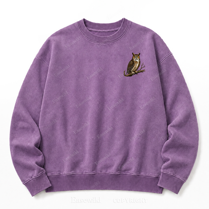 Modern Dinosaurs Vintage Birds Washed Graphic Sweatshirt