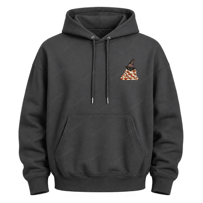Low Battery High Spooky Black Cat Halloween Graphic Hoodie