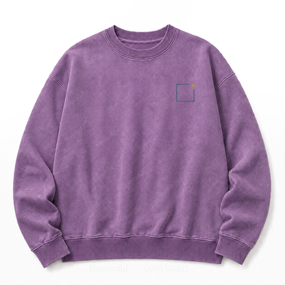 "Don't Box Me In" Graphic Washed Sweatshirt
