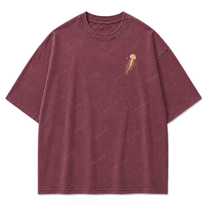 Vintage Celestial Jellyfish Space Print Tee
