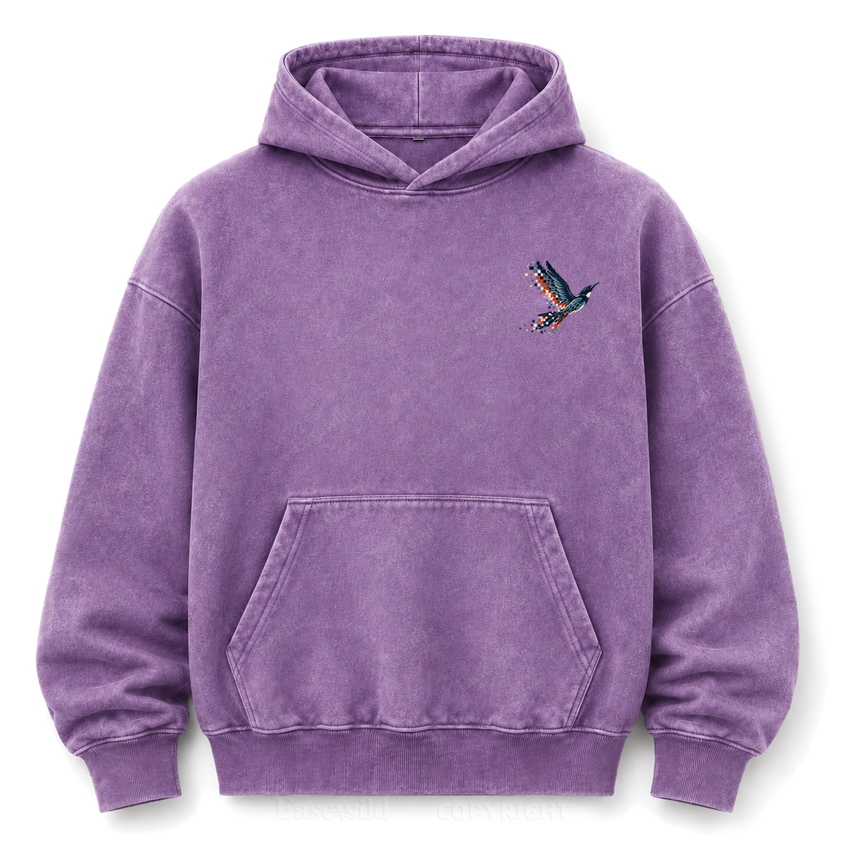 Pixel to Peaks Washed Graphic Hoodie