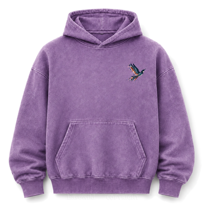 Pixel to Peaks Washed Graphic Hoodie