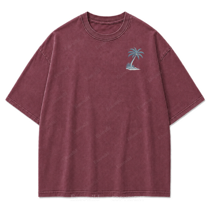 Salty Soul T-Shirt mit Küsten-Print im Used-Look