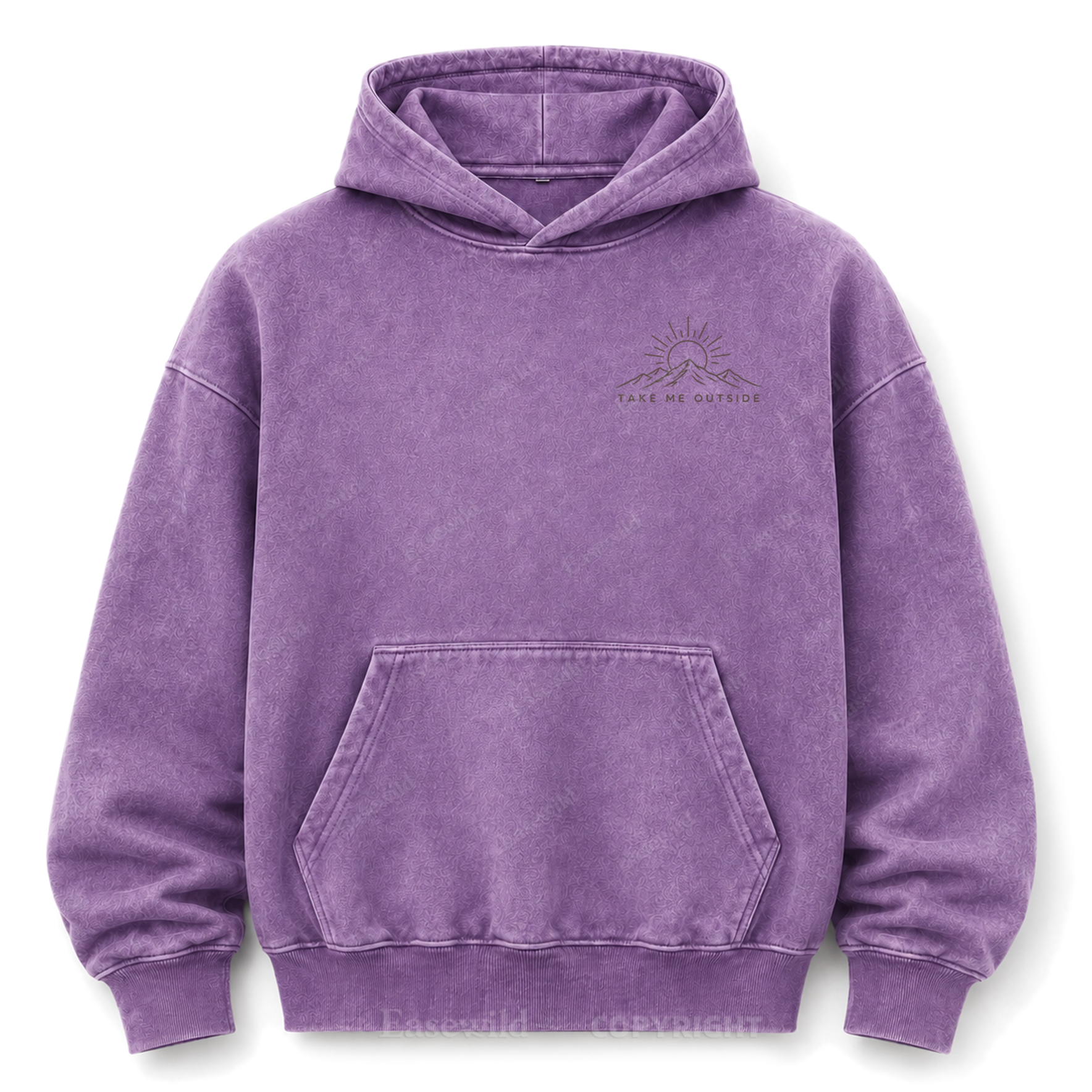 Take Me Outside Out West Washed Graphic Hoodie