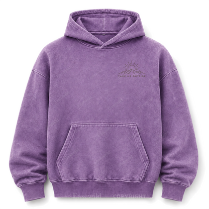 Take Me Outside Out West Washed Graphic Hoodie