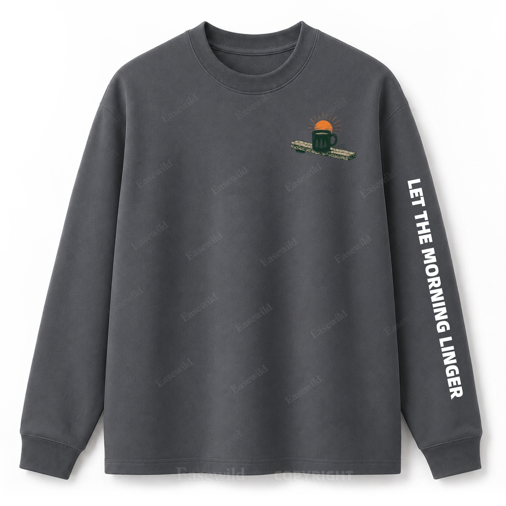 Slow Mornings Graphic Long Sleeve Tee