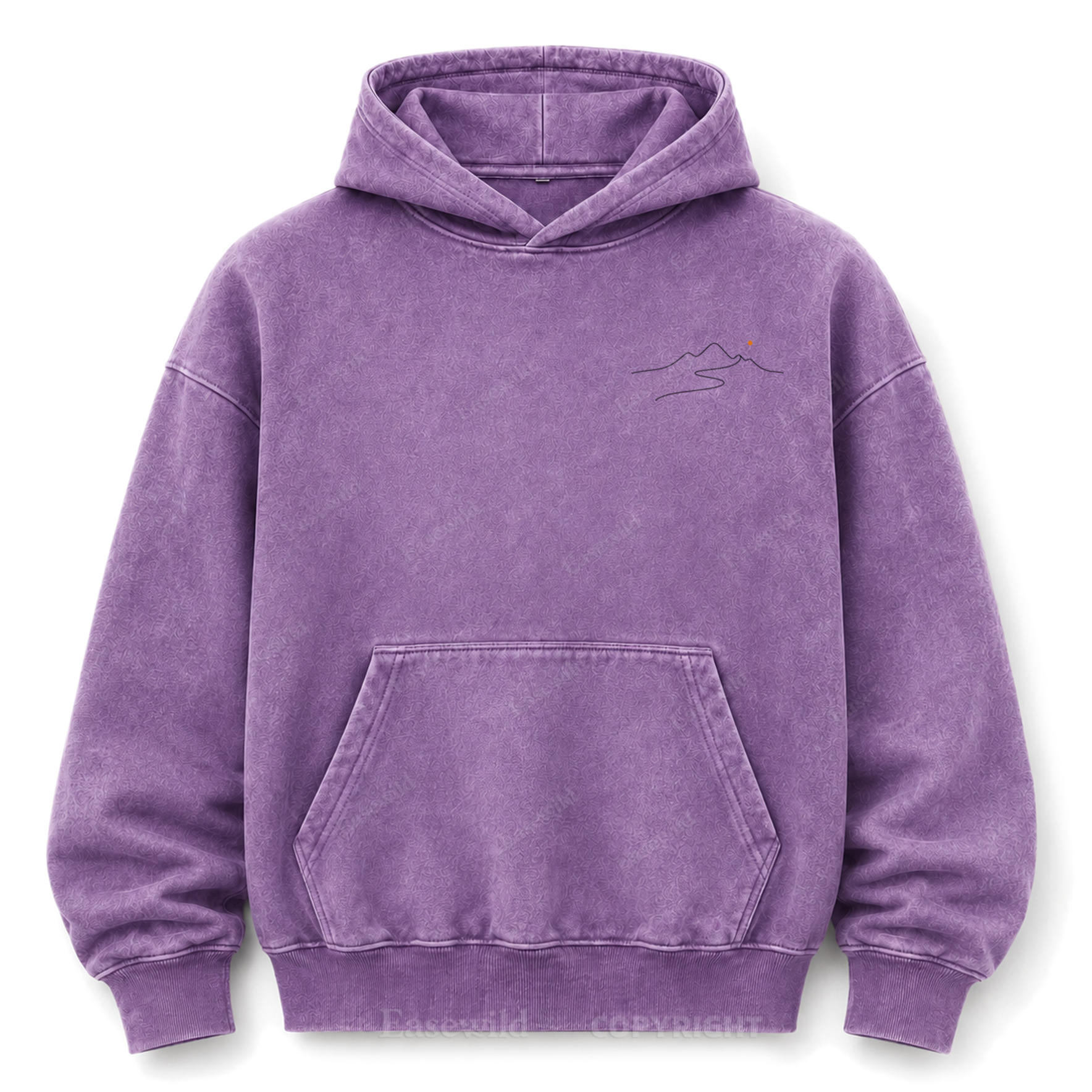 Go Where You Feel Truly Alive Washed Graphic Hoodie