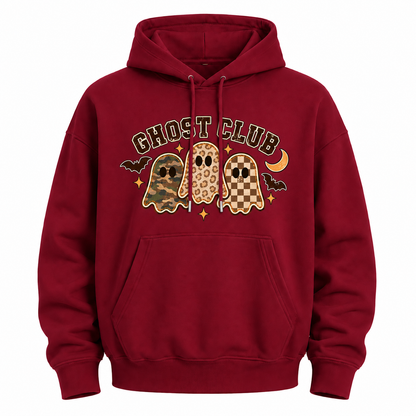 Ghost Club Halloween Graphic Hoodie