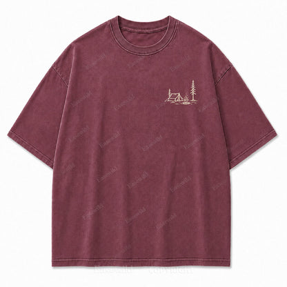 This Is All I Need Camping Washed Print Tee