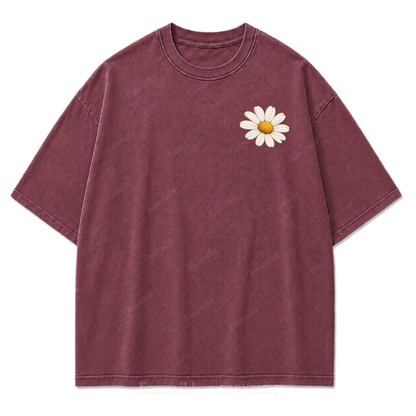 Always Take the Scenic Route Washed Print Tee