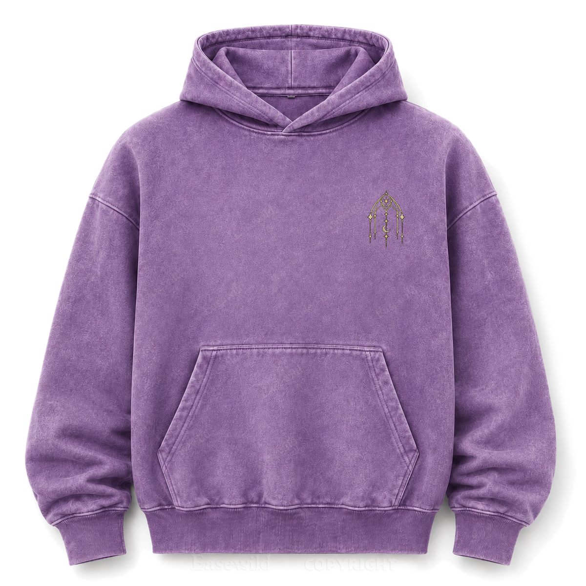 Nothing to Prove Gothic Washed Graphic Hoodie