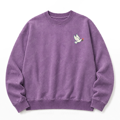 More Joy Less Noise Washed Sweatshirt