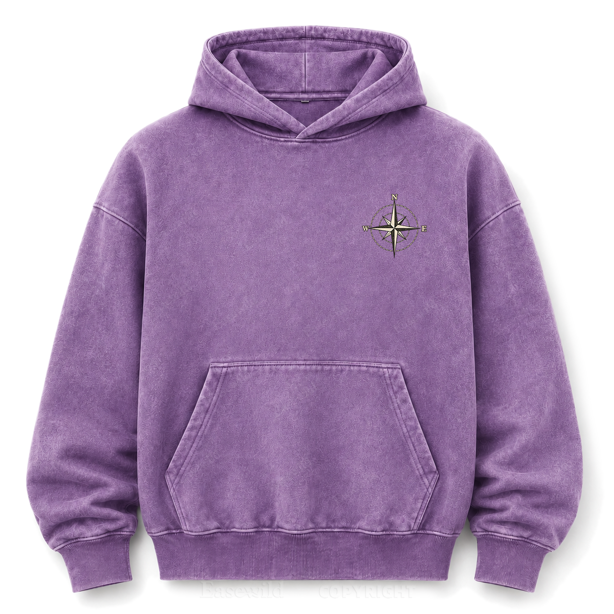 Make Your Own North Mountain Compass Washed Graphic Hoodie