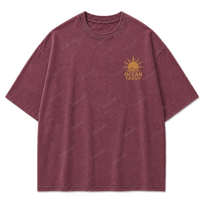 Ocean Therapy Salty Soul Washed Graphic Tee