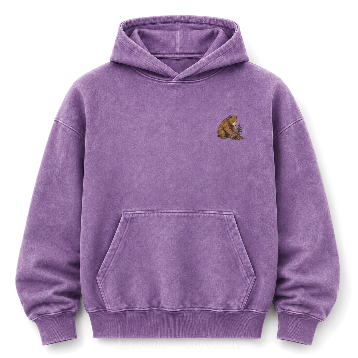 Leave It Better – Vintage Bear & Mountain Washed Graphic Hoodie