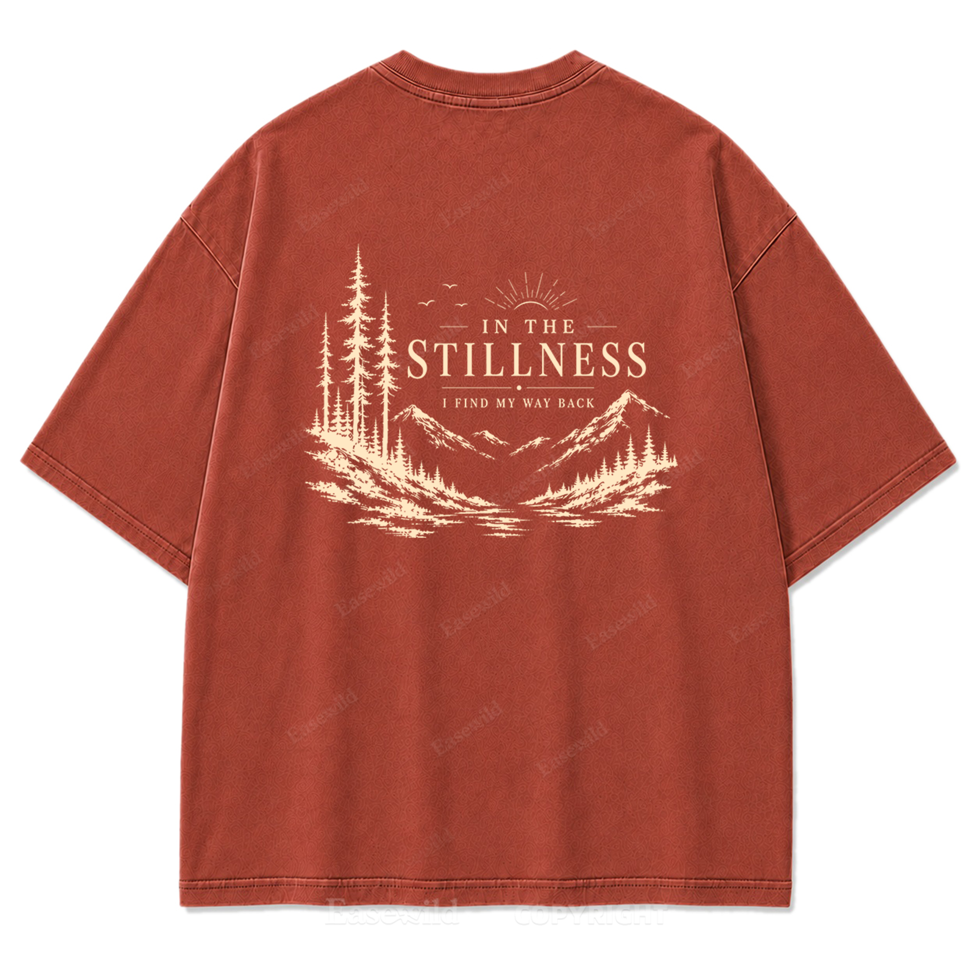 In the Stillness Mountain Washed Print Tee