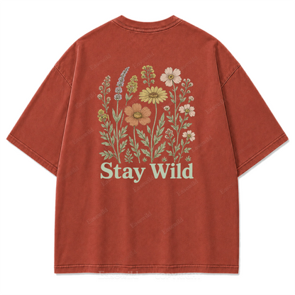 Meadow Spirit Floral Washed Print Tee