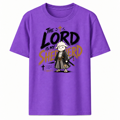 The Lord Is My Shepherd Samurai Lamb Graphic T-Shirt