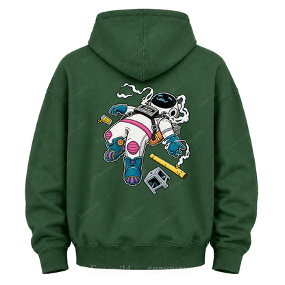 Relaxed Astronaut Graphic Hoodie