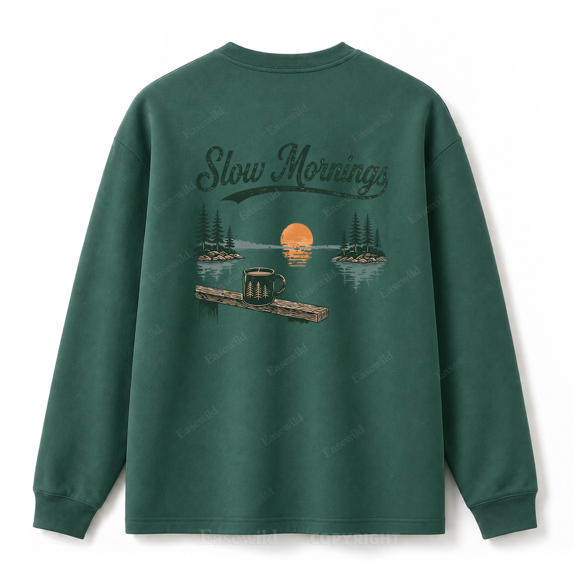 Slow Mornings Graphic Long Sleeve Tee