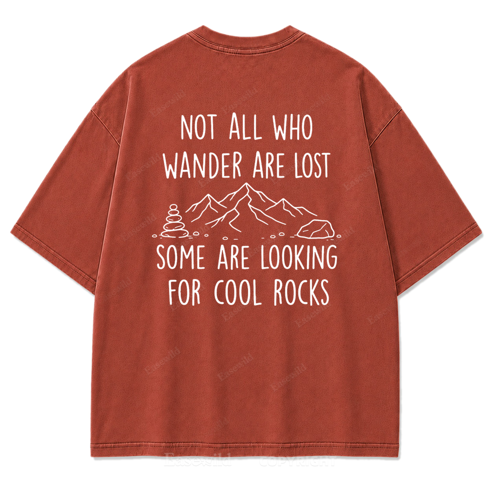 Cool Rocks Explorer Washed Print Tee