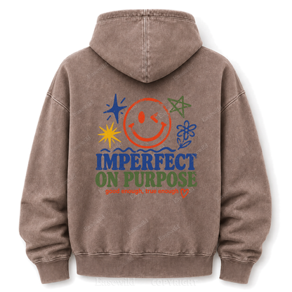 Imperfect On Purpose Washed Graphic Hoodie