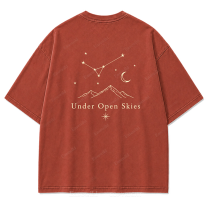Under Open Skies Washed Print Tee