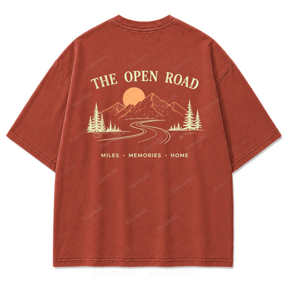 The Open Road Washed Print Tee