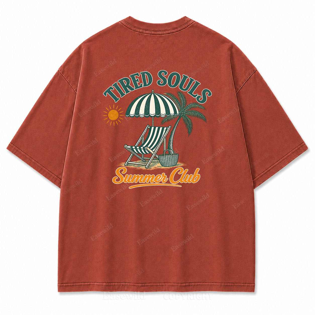 Tired Souls Summer Club Washed Print Tee
