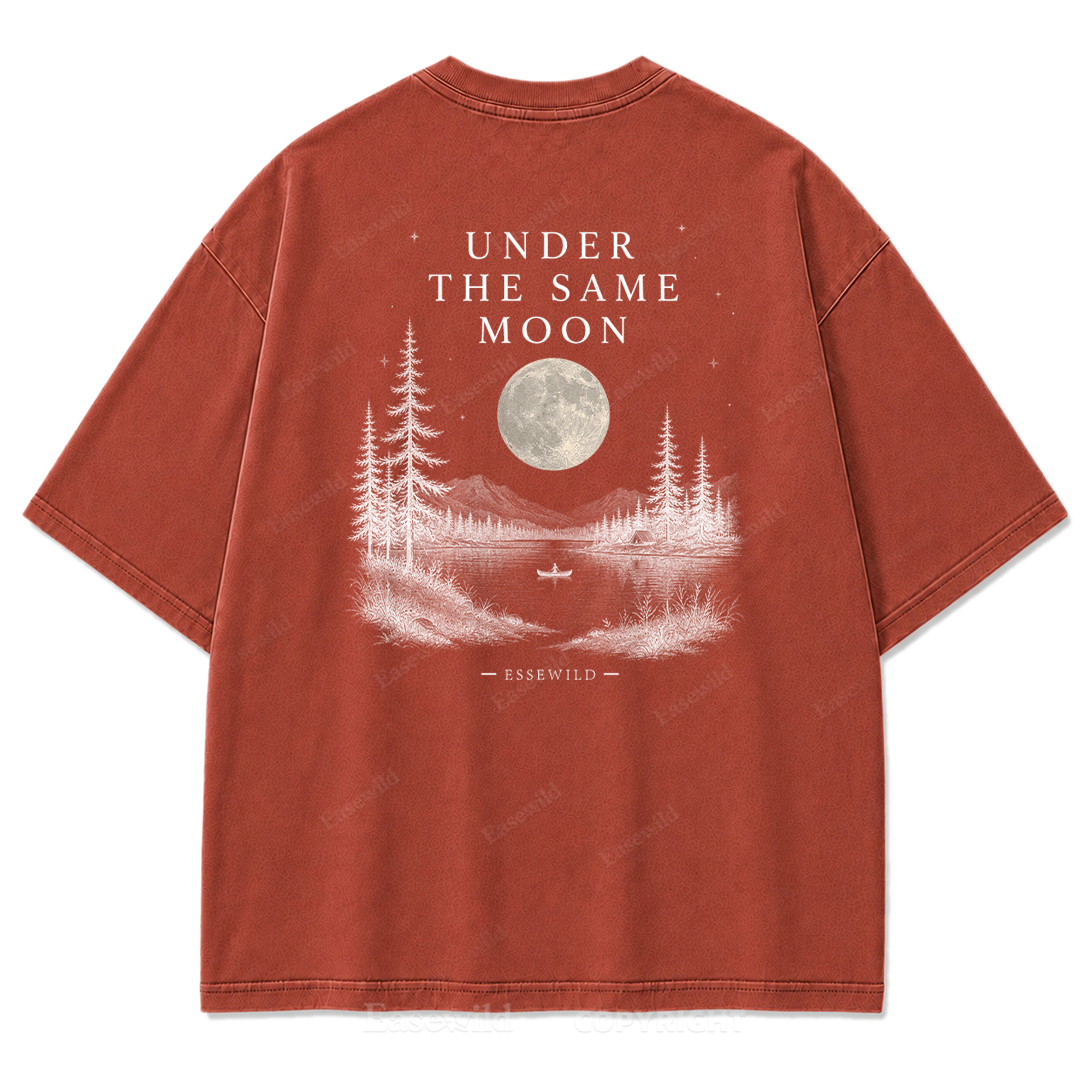 Moonlit Wilderness Washed Print Tee