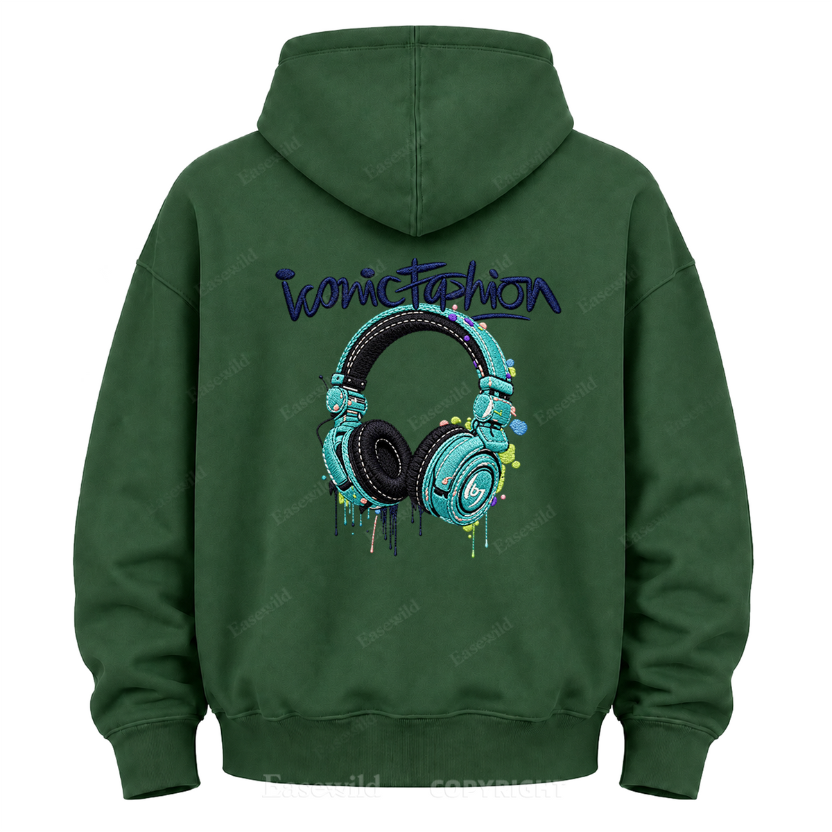 Iconic Fashion Headphones Graphic Hoodie