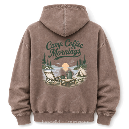 Lakeside Coffee Camp Washed Graphic Hoodie