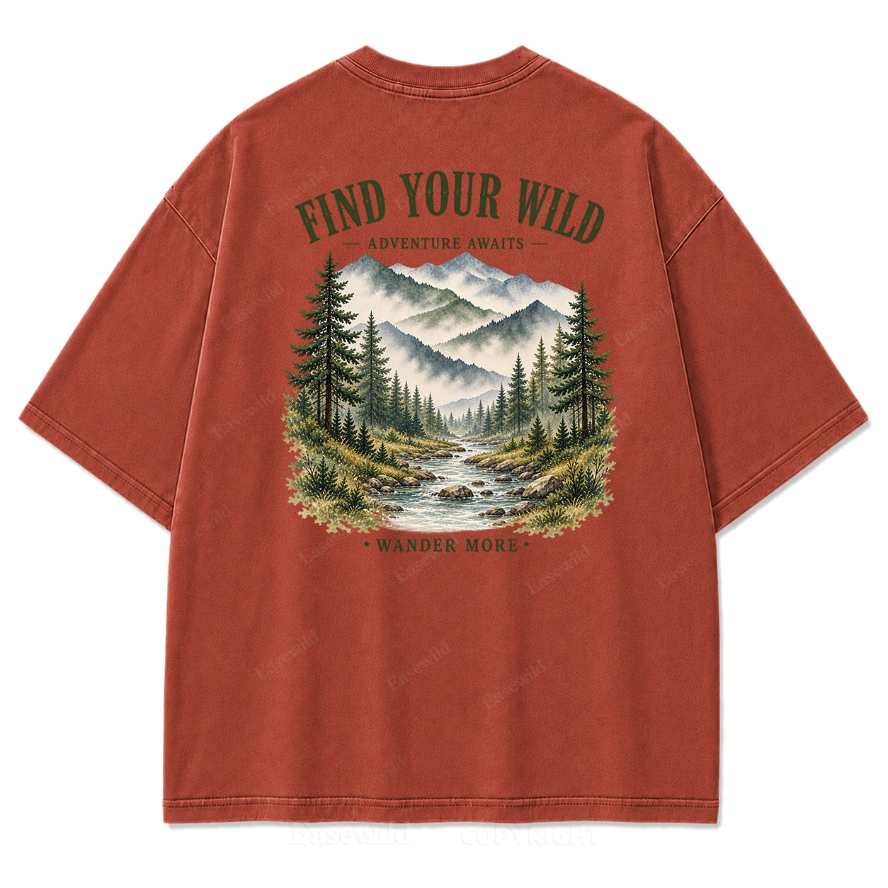 Find Your Wild Mountain Adventure Print Tee