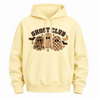 Ghost Club Halloween Graphic Hoodie