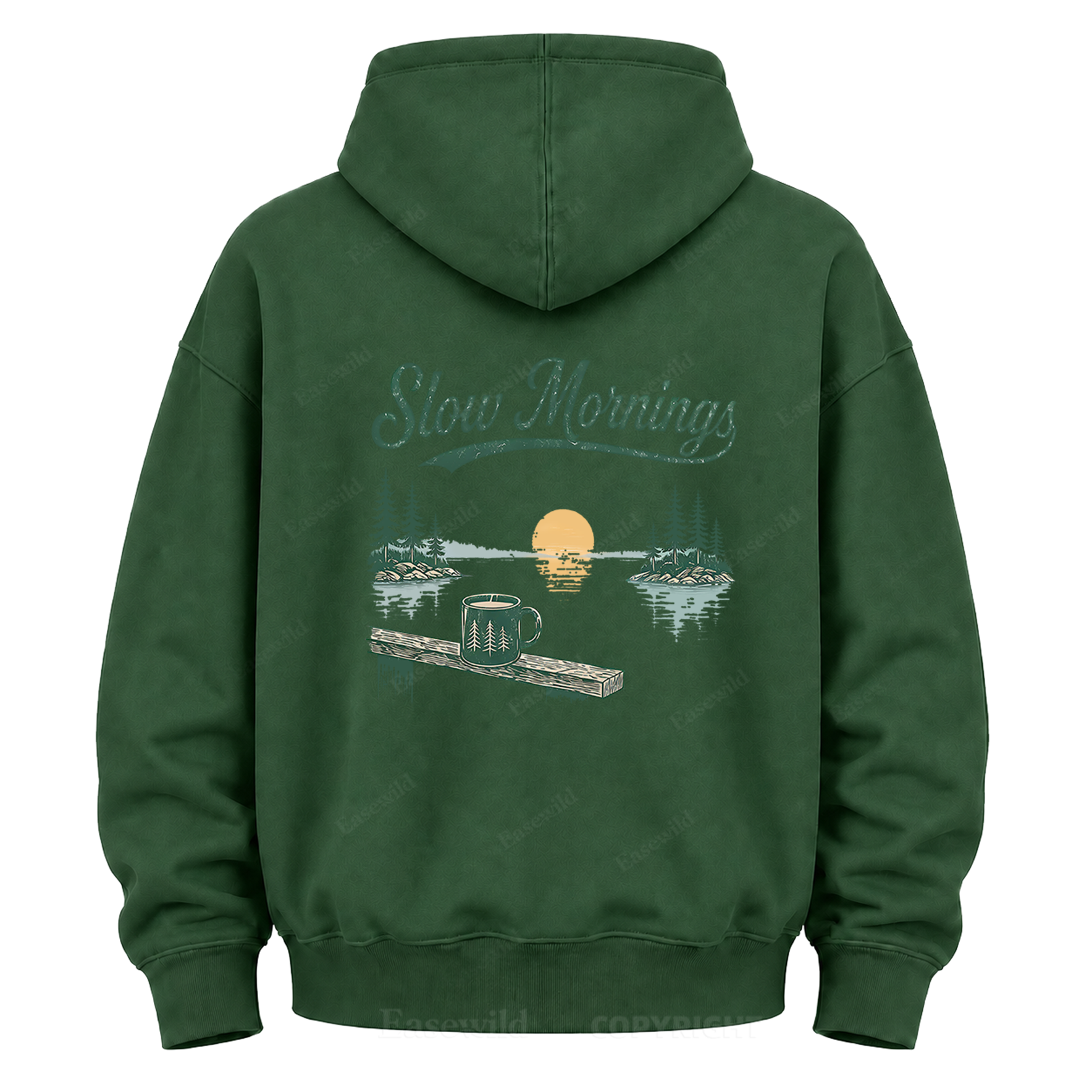 Morgenstunden am See Grafik-Hoodie