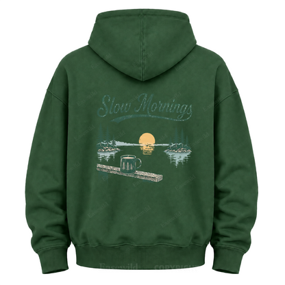 Morgenstunden am See Grafik-Hoodie