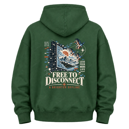 Pixel to Peaks  Graphic Hoodie
