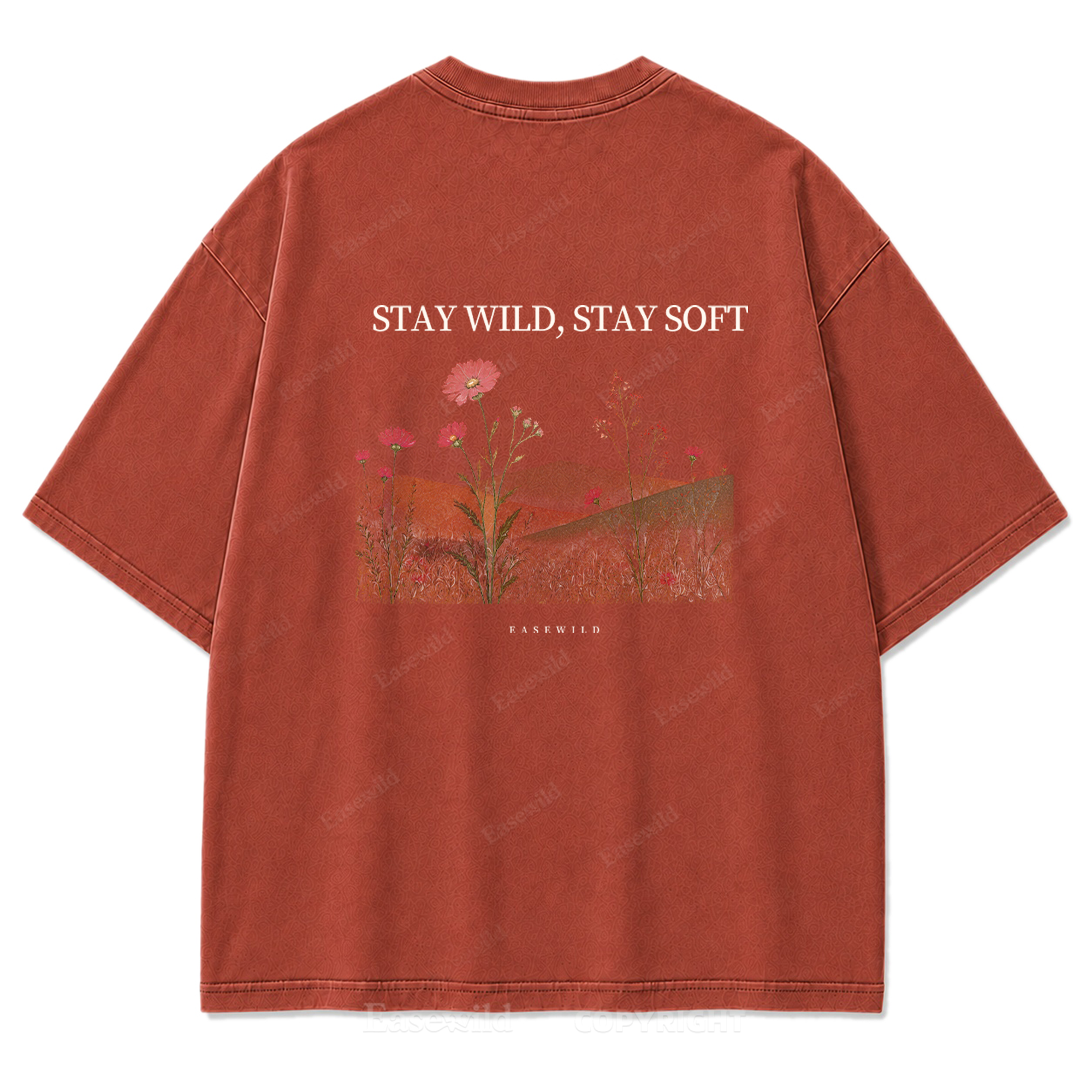 Stay Wild, Stay Soft Washed Print Tee