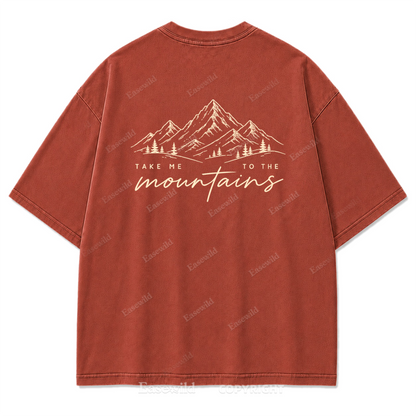 Mountain State of Mind Washed Print Tee