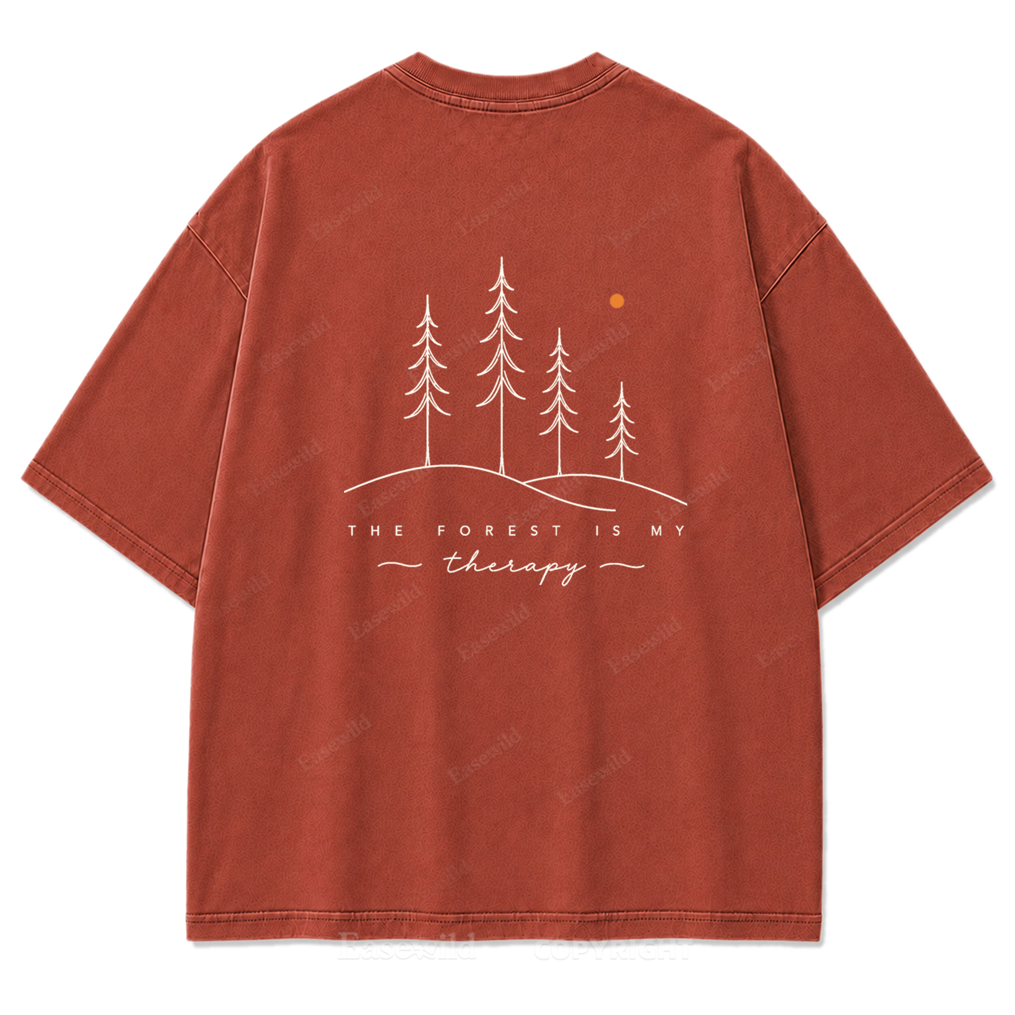 The Forest Is My Therapy Washed Print Tee