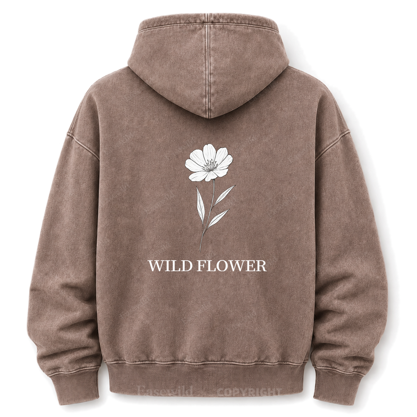 Wildflower Bouquet Washed Graphic Hoodie