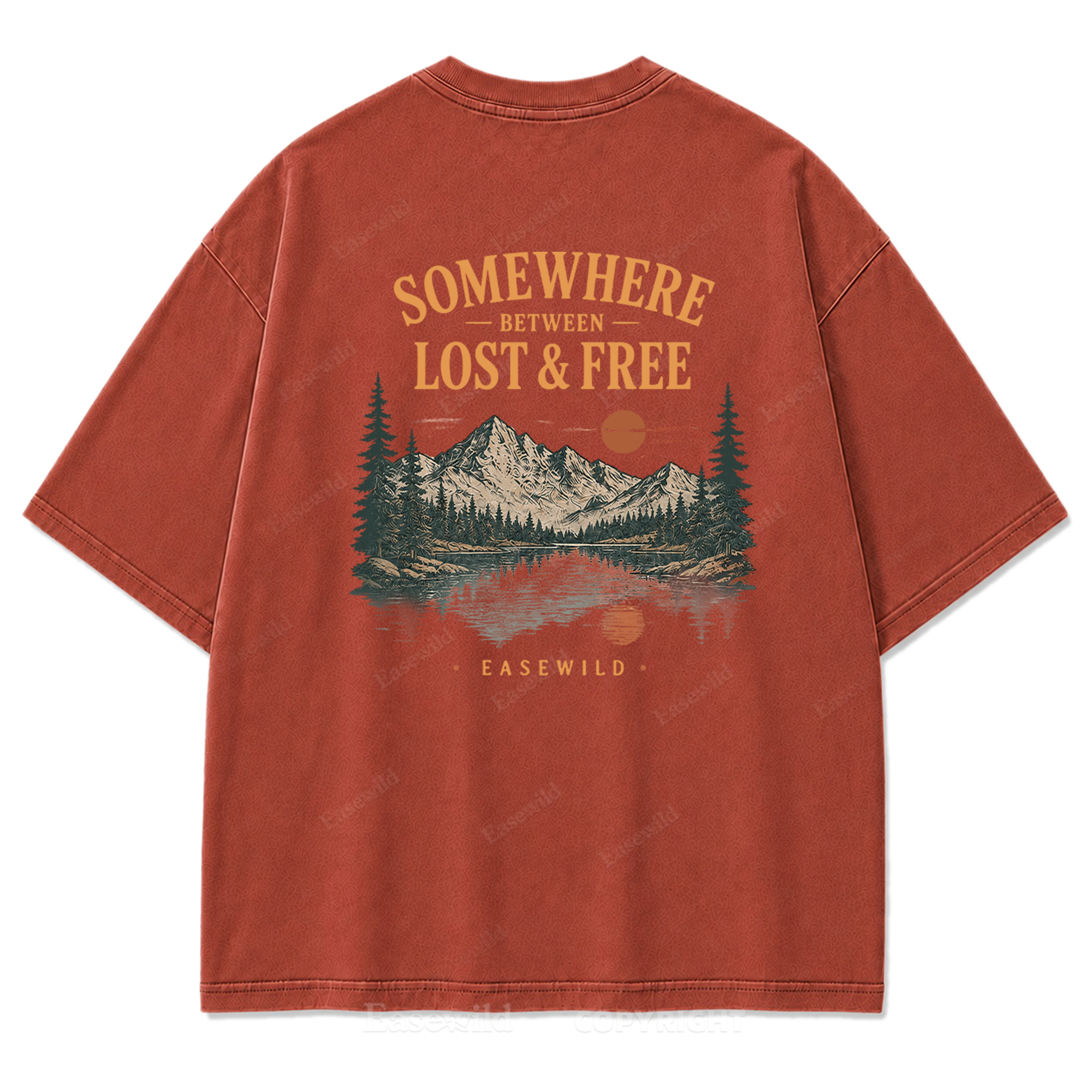 Wilderness Reflections Mountain Washed Print Tee