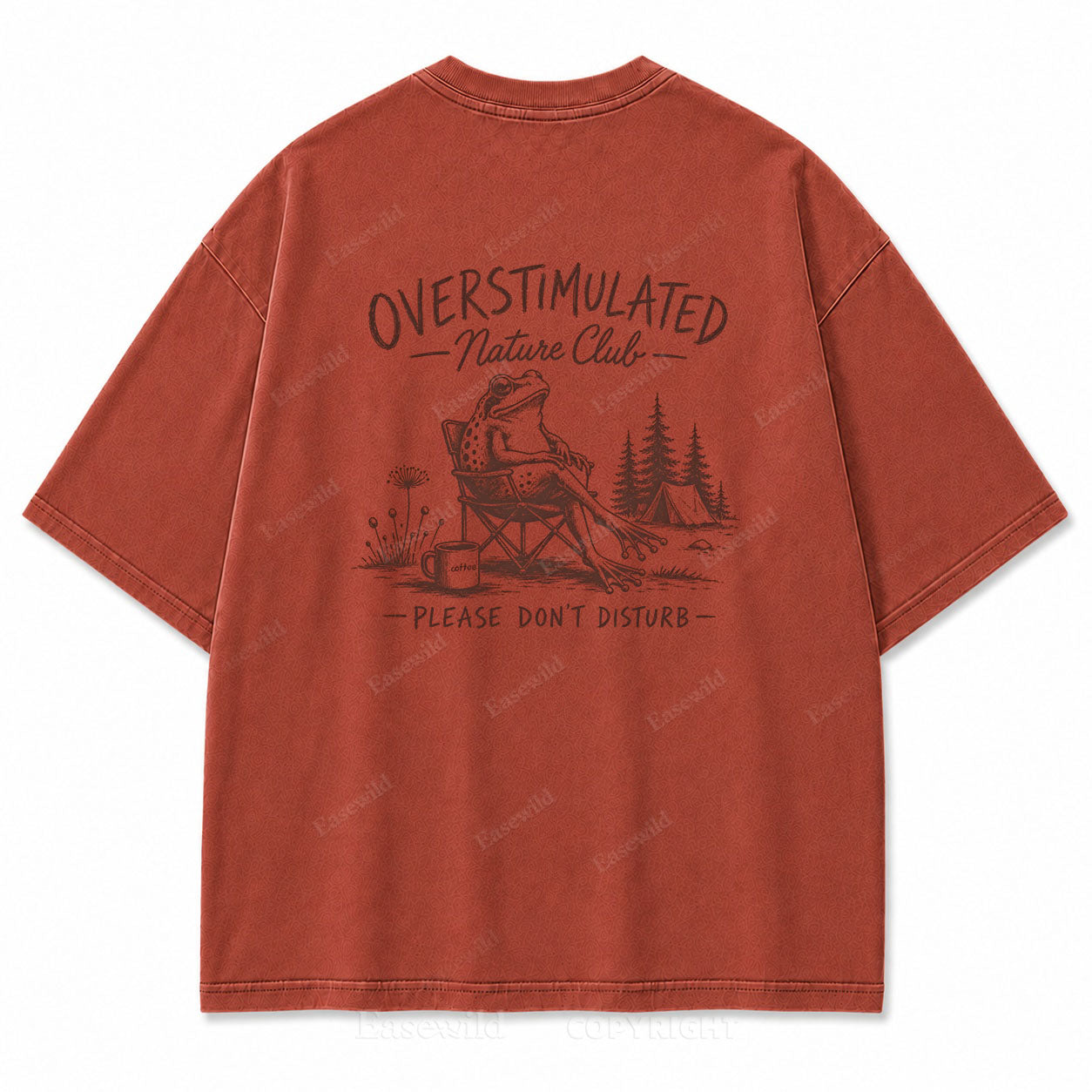 Overstimulated Nature Club Washed Print Tee