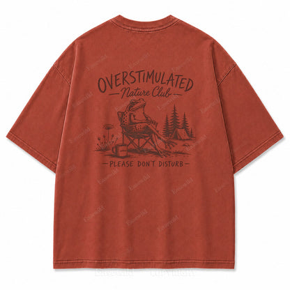 Overstimulated Nature Club Washed Print Tee