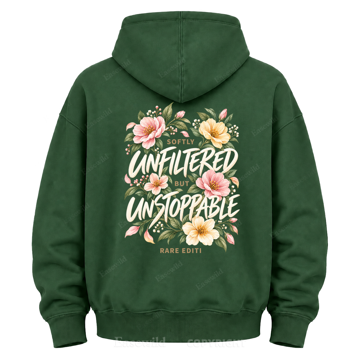 Softly Unfiltered Floral Graphic Hoodie