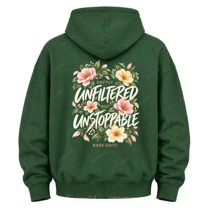 Softly Unfiltered Floral Graphic Hoodie