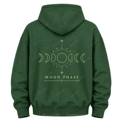 Kapuzenpullover mit Mondphasengrafik